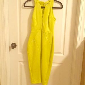 Yellow Midi Dress Size:4